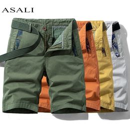 Men's Shorts Men's Summer Shorts Casual Military Cargo Shorts Plus Size Knee Length Solid Cotton Tactical Short Pants Men Pantalon Jogger 230428