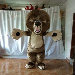 Newest Cute Brown Lion Mascot Costume Carnival Unisex Outfit Christmas Birthday Party Outdoor Festival Dress Up Promotional Props For Women Men