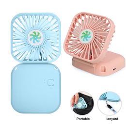 Portable Mini Fan USB Rechargeable Handheld Fan Desk Adjustable Fan Air Cooler Home Office Outdoor Travel Neck Hanging Fan