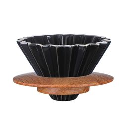 Tools Coffee Filter Ceramic Pour over Coffee Dripper Set V60 Dripper Removable Dripper with Stand Coffee Funnel