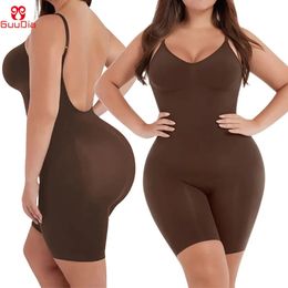 Waist Tummy Shaper GUUDIA Bodysuits Full Coverage Shapewear Thigh Slim Body Suit Low Back Body Shaper Backless Jumpsuit Seamless Shapers Slimmer 231128