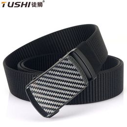 Belts TUSHI Men's Automatic Nylon Belt Male Army Tactical Belt for Man Military Canvas Belts High Quality Jeans Fashion Luxury Strap 231128