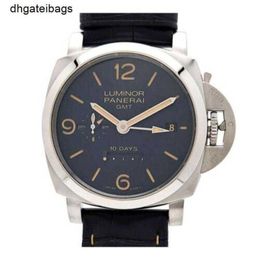 Luxury Panerais Watch Mens Watches Swiss Automatic Wristwatch Luminor Gmt 10 Days Pam00986 Blue Dial Leather