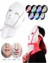 7 Color Led Facial Mask Therapy Face Mask Light Therapy Neck Mask With Microcurrent for Skin6758528