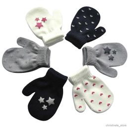 Children's Mittens Children's Winter Warm and Comfortable Bag Finger Gloves Baby Offset Cute Pattern Baby Gloves