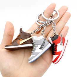 Desinger high top sneaker keychain bag pendant 3D toy shoes jewelry car key chain