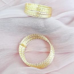 Bangle Female Metal Bracelet Thin Fashion Jewellery Chic Elegant Pattern 7 Pieces SZ1434-22