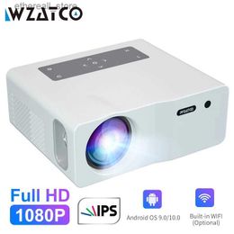 Projectors New Arrival W1 Portable Mini LED Smart Android 5G Wifi Home Theatre Video Projector for Full HD 1080P Cinema Beamer Proyector Q231128