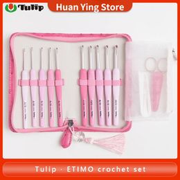 Fabric Original Japan Tulip Crochet Hook Set Of Knitting Needles Sewing Knitting Pro Set Needle Crochet Hooks Knitting Kit Accessories