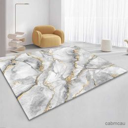 Carpets 3D Nordic Black Golden Marble Carpet Colourful Area Rug for Living Room Bedroom Sofa Doormat Non-slip Floor Mat