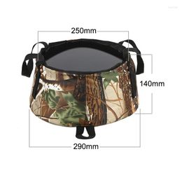 Camp Furniture YTBUS Portable Bucket Waterproof Water Bags Fishing Folding Container Storage Carrier Bag Outdoor Wash Basin F