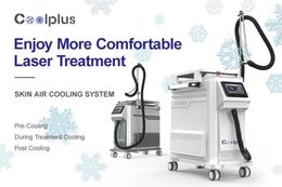 Clinic use COOLPLUS Skin Air Cooling system Use for laser machine Zimmer Cryo Therapy Pain Reduce Cooler For Laser Treatment -40°C Beauty machine by DHL