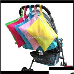 Diaper Bags Diaper Bags Diapering Toilet Training Baby Kids Maternity Printed Double Zippered Wet/Dry Bag Waterproof Wet Cloth Backpac Dhtkz