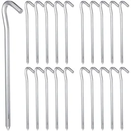 Garden Decorations 20 Pcs Ground Nail Tent Pegs Heavy Duty Hooks Sand 6 Series Aluminium Alloy Steel Stakes Camping