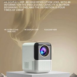 Projectors P700 Mini Projector 5G WiFi Android 10 Full HD 1080P 4K Video Protable Movie Proyector Beamer 2G+16G Projector LED Home Theate Q231128