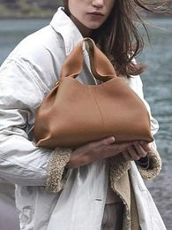 Waist Bags 5 Colours Women's Genuine Leather Dumpling Handbag 2023 Fashion Ladies Cowhide Shoulder Bag Female Messenger