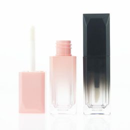 5ML Rhombus Empty Creative Gradient Black DIY Lip Gloss Lipstick Hollow Tube Injection Moulding Cute Bottle Cosmetic Gloss Container Tub Pwxa