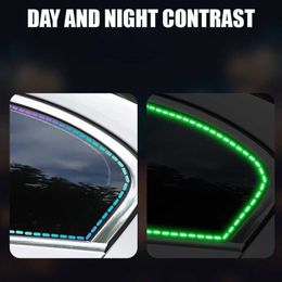 Car Luminous Dashed Lines Decor Sticker Car Styling Diy Decorative Reflective Decal Motorcycle Electric Car Night Glowing Stickers