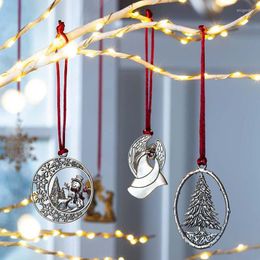 Charms Hanging Acrylic Christmas Decoration Heart Angel Window Model Pendant Commemorative Ornament Tree