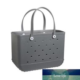 Waterproof Woman Large Eva Tote Shopping Basket Bags Washable Beach Silicone Bog Bag Purse Eco Jelly Candy Lady Handbags247n288E