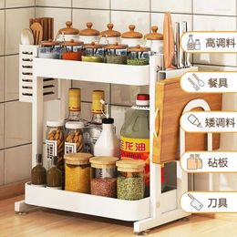 Kitchen Storage SH 2023 Year AOLIVIYA Seasoning Bottle Rack Countertop Corner Sink Side Cutting Board Knife Kitchenware