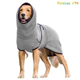 Jackets Soft Dog Bathrobe Towel Bath Robe Pet Bathrobe Drying Coat Adjustable Absorbent Towel For Large Medium Small Dog Super Fast Dry