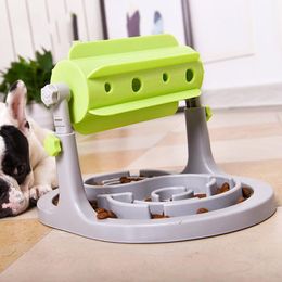 Toys Intelligent Dry Food Dog Toys Food Feeder Educational Dog Puzzle Toys Training Game Toy Anti Choke Slower Treated Feeder Bowl