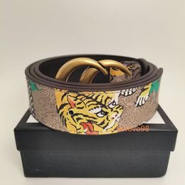 Wholesale European and American designer high quality fashion men's and women's snake buckle belt gift box by designer luxury brand belt