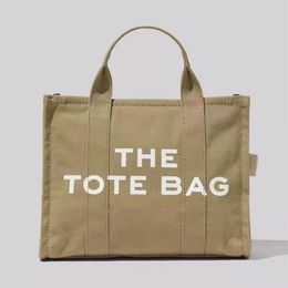 Shoulder Bag Canvas Women Large Tote Cloth Shopper Letter Printing Crossbody Bags Handbag Ins218e