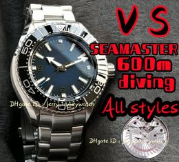 VS / SBF 215.30.46.21 Luxury Men's Diving Watch 600m diving All styles, 45.5mm. 8912 Automatic Mechanical Movement, Ceramic Bezel, 316L Fine Steel Band, steel blue black