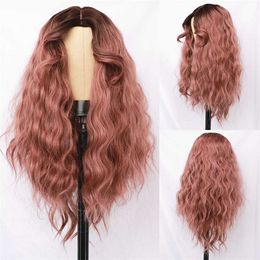 Synthetic Wigs Wig Women's Wig Chemical Fibre High Temperature Silk Ffy Bubble Face Curled Long Curled Wig Headband