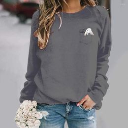 Women's Hoodies 2023 European And American Print Raglan Long-Sleeved Women'S Sweater Casual Top