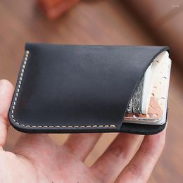 Card Holders Crazy Horse Leather Holder Package For Men And Women Original Head Layer Cowhide Wallet Wholesale Arrivals