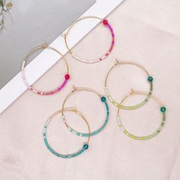 Hoop Earrings Go2Boho Delicate Fashion Jewelry Miyuki Beaded Earings For Women Gold Plated Stainless Steel Ear Rings