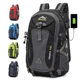 Outdoor Bags Anti-theft Mountaineering Waterproof Backpack Men Riding Sport Bags Outdoor Camping Travel Backpacks Climbing Hiking Bag For Men 231127