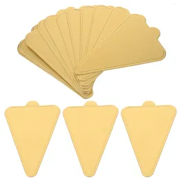 Dinnerware Sets 100 Sheets Dessert Board Birthday Toppers Cakes Triangle Cake Base Displays Tray Baseboard Trim