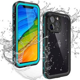 Redpepper Waterproof Case Shockproof Dirt-resistant Diving Underwater Cases Cover for iphone 13 14 15Pro Max