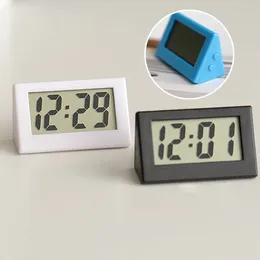 Table Clocks 1 PC 2024 Mini LCD Digital Dashboard Desk Electronic Clock For Desktop Home Office Silent Time Display