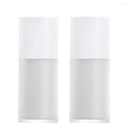 Storage Bottles 2 Pcs Lotion Bottle Press DIY Airless Dispenser Bubble Soap