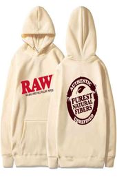 RAW Fashion Sweatshirt Polar Fleece Hooded Harajuku Hip Hop Casual Men039s Ladies High Quality Pullover Hoodie1138085