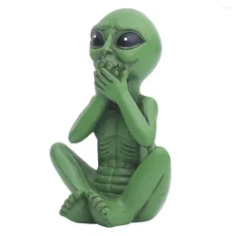 Garden Decorations DIY Alien Sculpture Statue Mini Resin Decoration Ornament Figurine Figurines