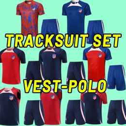 Training suit soccer tracksuits 23 24 JOAO FELIX home 2023 2024 M. LLORENTE Correa camiseta football set GRIEZMANN R. DE PAUL Cunha CARRASCO Atletico MadridS POLO vest