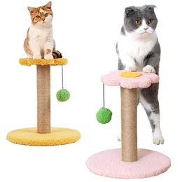 Toys Sisal Cat Tree with Scratching Post Kitten Pet Scratcher Tower Toy with Ball Cats Scratch Trees Climbing Tower Sofa Protector