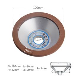 Slijpstenen 100mm Diamond Grinding Wheel Cup 150/180/240/320 Grain Cutting Saw Blade Disc Grinding Wheels Rotary Abrasive Tools