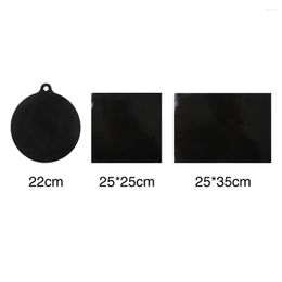 Table Mats Black Pot Mat Dinning Room Pan Stand Home Kitchen Large Trivet Cleaning Pad Heat Insulation Silicone Induction Cooker