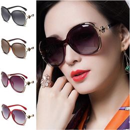 Fashion Sunglasses Women Elegant Sun Glasse Oversize Frame Eyewear Anti-UV Spectacles Eyeglasses Goggles Temperament Ornamental