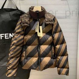 Men's Down & Parkas Designer Mens Jacket Hoodie Double f Printing Windbreaker Man Winter Hooded Jackets Women Reversible Zipper Cardigan Coat 9K9S