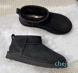 Classic Ultra Mini Boots Snow Boot Platform Women Sheepskin fashion Sand Mustard Seed Winter Ankle