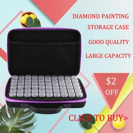 Stitch Diamond Painting Makeup 5d Organizer Storage Box Accessories Tools Carry Case Container Bag Six Color