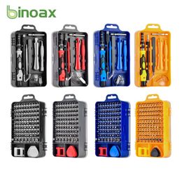 Schroevendraaier Binoax 115 in 1 Screwdriver Set of Screw Driver Bit Set Multifunction Precision Mobile Phone Repair Hand Tool Torx Hex